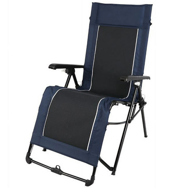 2-Pack Ozark Trail Quad Zero Gravity Lounger Camping Chair (Blue)