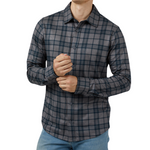 32 Degrees Men's Soft Stretch Knit Long Sleeve Button-up Shirts