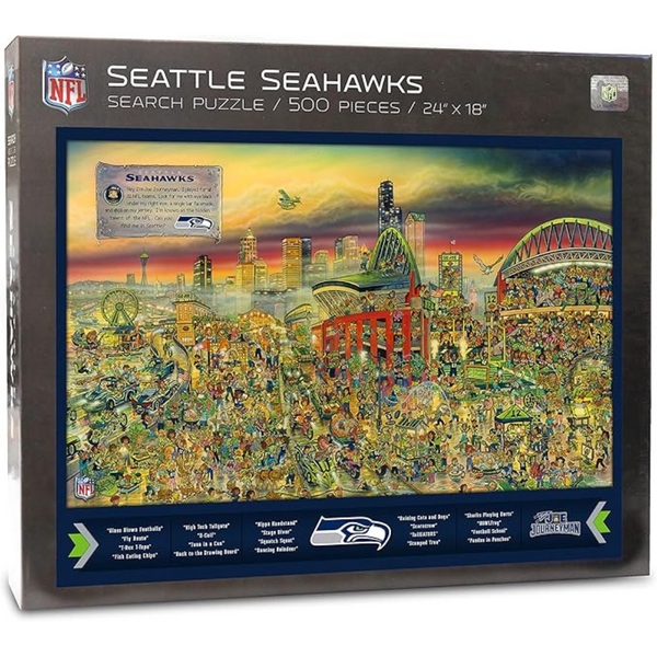 500-Piece YouTheFan NFL 18'' x 24" Seattle Seahawks Joe Journeyman Puzzle
