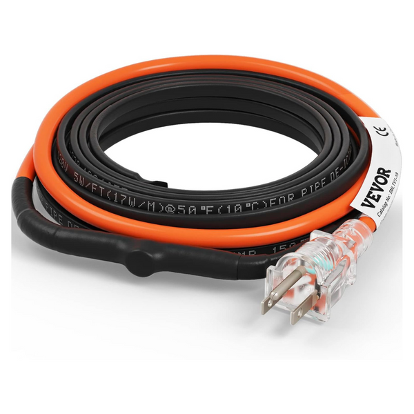 IP68 110Volt 18 ft. Pipe Heat Cable 5W/ft. Self-Regulating Heat Tape