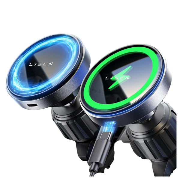 LISEN For Magsafe Car Mount 15W Magnetic Wireless Charger