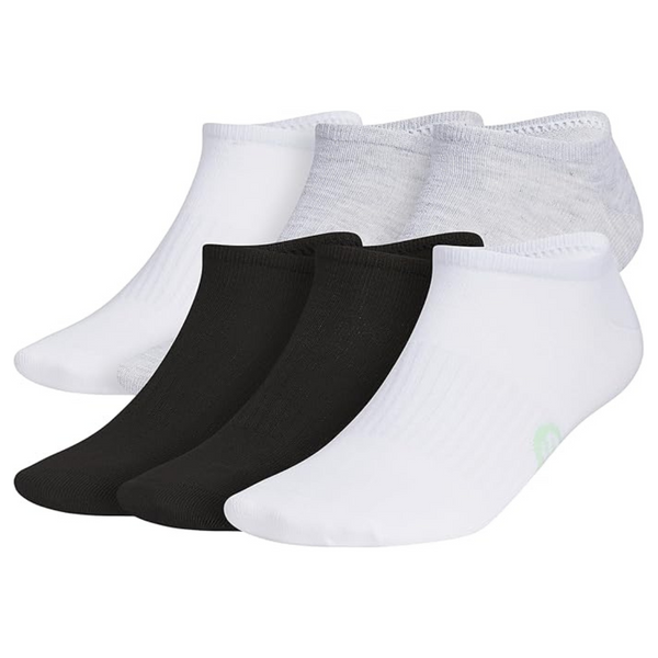 6 Pairs Of Adidas Men's Superlite Classic No Show Socks