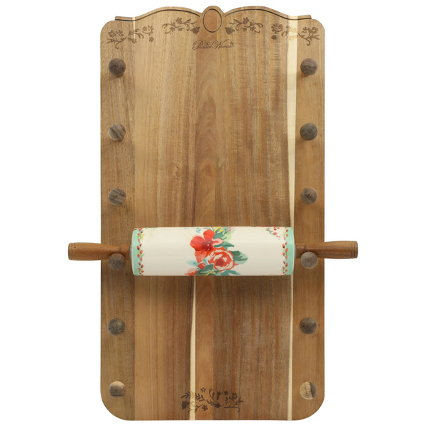 The Pioneer Woman Ceramic Rolling Pin With Holder (26" x 14")
