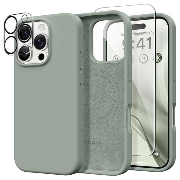 Gonez 6.9" 2 Screen Protectors + 2 Len Protectors For iPhone 16 Pro Max Case