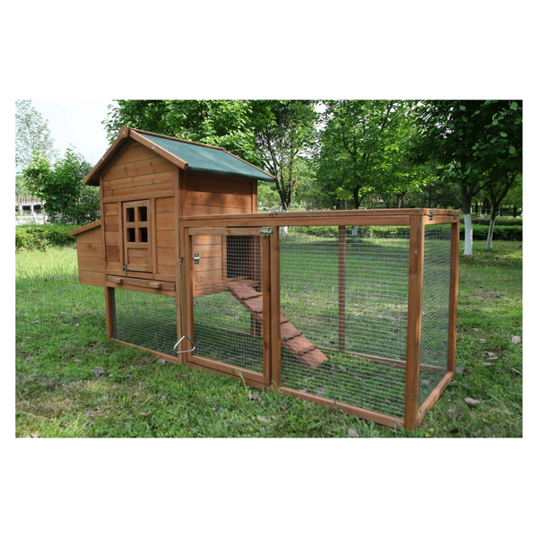 Gojooasis Outdoor Medium 80'' Wooden Chicken Coop