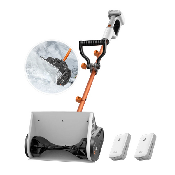 Litheli 20V 12" Battery Powered Cordless Snow Shovel With Auxiliary Handle