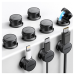 9-Pack Magnetic Cable Clips Cord Organizers (3 Colors)