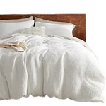 Bedsure 3-Pieces Waffle Duvet Cover