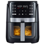 6-Qt Gourmia Digital Window Air Fryer With 12 Presets & Cooking Black