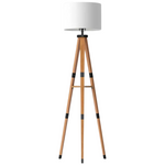 Threshold Wood Tripod Floor Lamp with Shelf