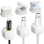 Rocoren 6-Piece Magnetic Cable Clips Cord Organizer