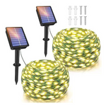 2-Pack Ollny 80ft 240LED Outdoor Solar String Lights