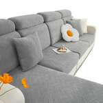 Stretch Magic Sofa Seat Washable Cushion Covers (3PC, Grey)