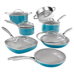 12-Piece Gotham Steel Nonstick Ceramic Pots And Pans Cookware Set