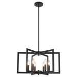 Ivy Bronx 6 Light Candle-Style Geometric Square / Rectangle Chandeliers