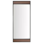 Oversized Metal & Wood Frame Modern Floor Mirror (70 in. H x 30 in. W)