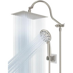 Hibbent All Metal High Pressure Rainfall 10" Shower Head