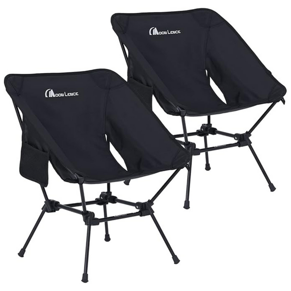 2-Pack Moon Lence Folding 400lb Capacity Outdoor Champing Chair