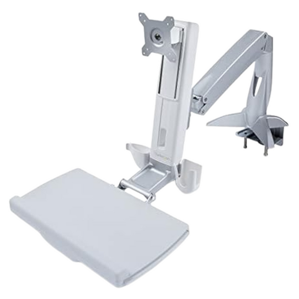 StarTech.Com Adjustable Sit-Stand Monitor Arm With Keyboard Tray
