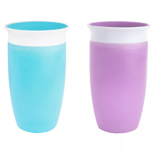 2-Count 10 Ounce Munchkin Miracle 360 Degree Toddler Sippy Cup
