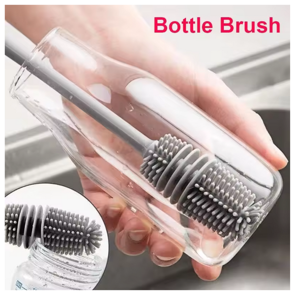 Silicone Milk Bottle Brush Cup Scrubber