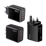 120W USB 5 Ports Type C Fast Charging