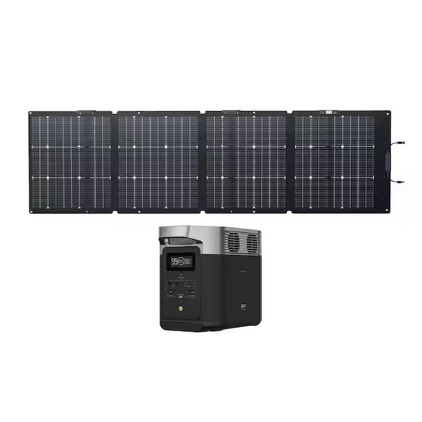 EcoFlow 1800W Output DELTA 2 Solar Generator With TOPCon 160W Solar Panel