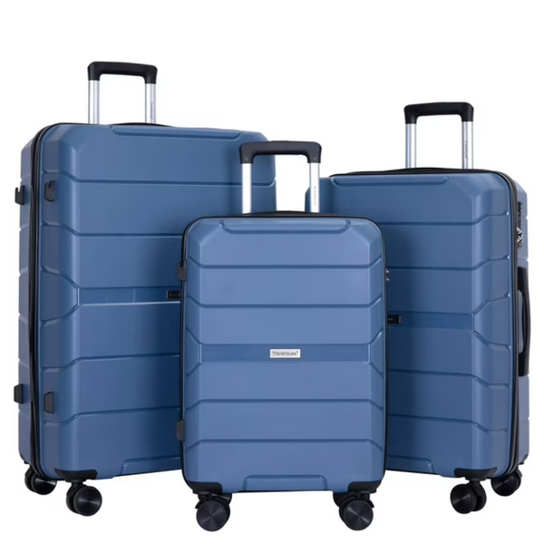 3-Piece Travelhouse Hardshell Lightweight Luggage Set (8 Color Options)