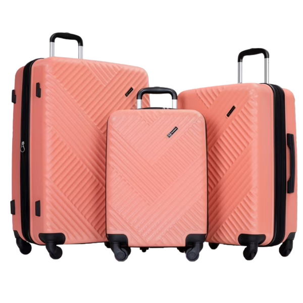 3-Piece Travelhouse Hardside Luggage Set With TSA Lock (Various)