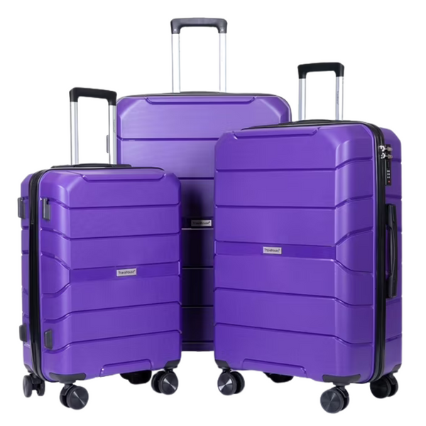 3-Piece Travelhouse Hardshell Lightweight Luggage Set (20"/24"/28")