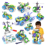 Kids 10-in-1 Educational Electric STEM Building Toys Set
