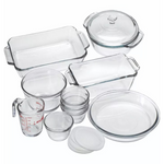15-Piece Anchor Hocking Oven Basics Complete Glass Bakeware Set
