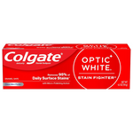 Colgate Optic White Stain Fighter Whitening Toothpaste, Clean Mint (4.2 Oz Tube)