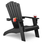 Cecarol Oversized Adirondack Plastic Chair With Cup Holder (Various)