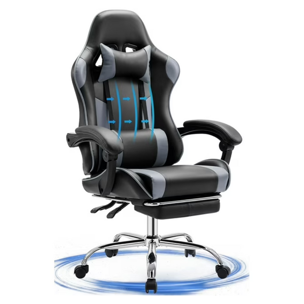 Jonpony Ergonomic Big And Tall High Back PU Leather Gaming Chair