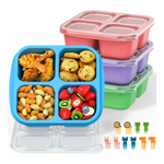 Set Of 4 Zhao.Fu Wheat Straw Stackable Reusable Bento Boxes