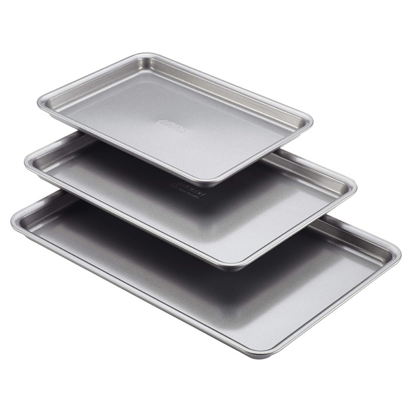 Anolon Gourmet Nonstick Bakeware Set With Nonstick Baking Sheets – 3 Piece