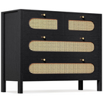 Corner 4 Drawer Wood Cabinets Storage Corner Bedside Table