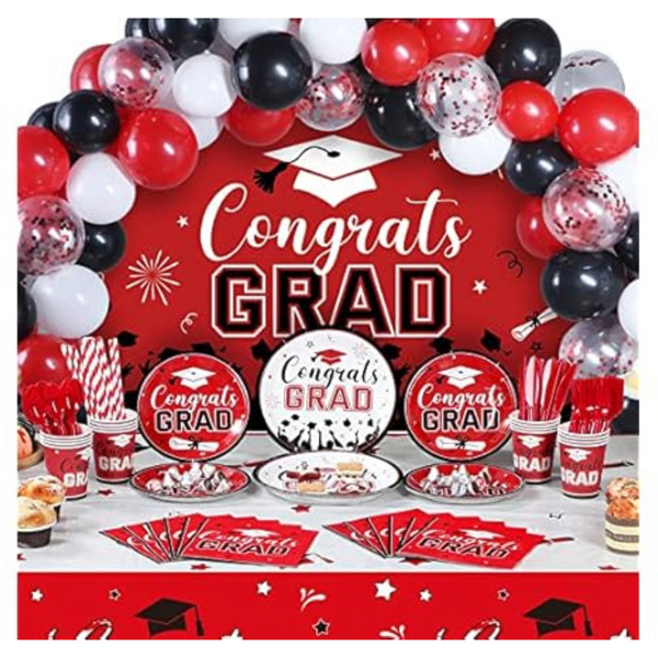 Tatuo 277-Pieces Graduation Party Supplies Kit