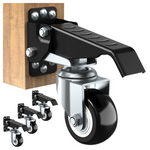 Solejazz 600lb Heavy Duty Retractble Workbench Caster Wheel Kit