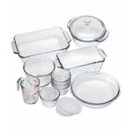 15-Piece Anchor Hocking Oven Basics Complete Glass Bakeware Set