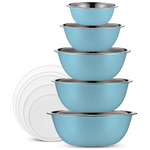 10-Piece Stainless Steel Mixing Bowl Set