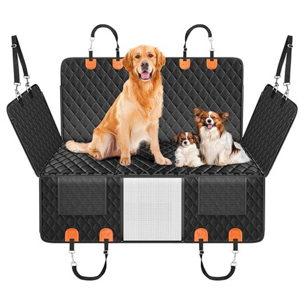 YLKU 100% Waterproof Scratch Resistant Rear Dog Car Seat Cover