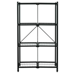 Armadillo Tough Collapsible Large 4-Tier Metal Storage Shelf (63")