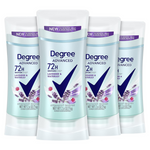 4 Pack Of Degree Antiperspirant Deodorant, Lavender And Waterlily Antiperspirant