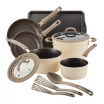 Rachael Ray Cook + Create 11-Piece Aluminum Nonstick Cookware Set