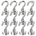 12-Pack Bavite Stainless Steel Magnetic Hooks