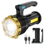 Portable USB Rechargeable Super Bright LED Flashlight With 8 Modes