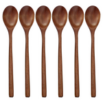 6-Pieces Adloryea 9'' Eco Friendly Table Wooden Spoons