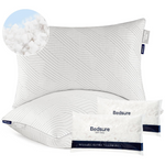 2-Pack Bedsure Adjustable Shredded Memory Foam Queen Size Firm Pillows